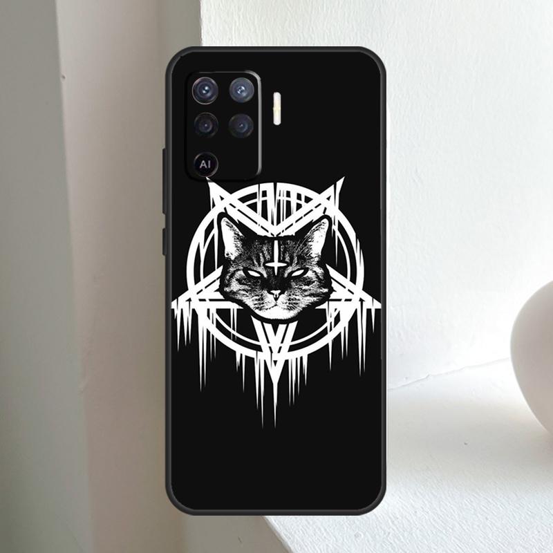 Moon Tarot Witch Cat For OPPO A96 A76 A16 A5 A6 Pro A15 A17 A57 A18 A38 A58 A78 A98 A54 A74 A94 A40 A60 A80 Case