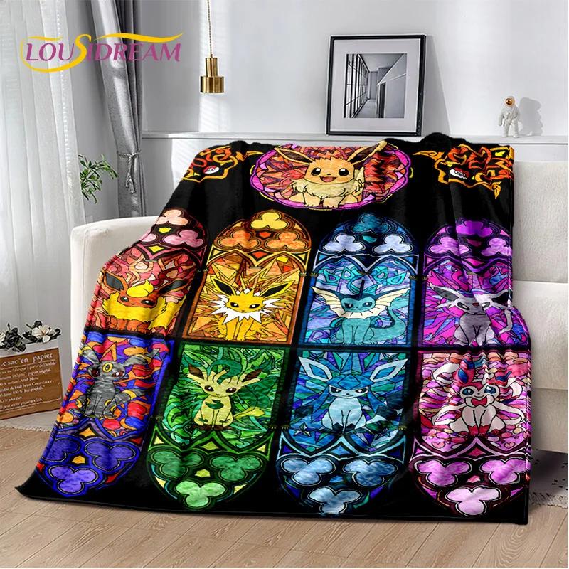 Japanese Pokemon Cute Cartoon Soft Flannel Blankets,Throw Blanket Comfortable Blanket for Picnic Beds Sofa Home Bedroom Kids