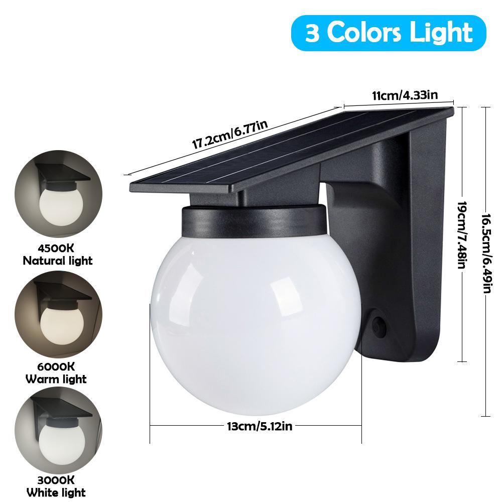 

Solar Wall Lights Outdoor Waterproof Solar Front Porch Light Solar Powered LED Lights Backyard Garden Fence Patio Front Door