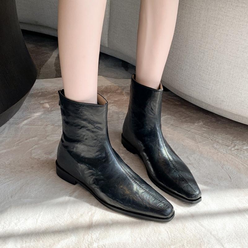 Fashion New Pointed-Toe Sexy Square Heel Casual Work Boots Winter Large Size Comfortable Non-Slip Elegant Horse Boots For Women