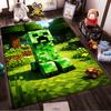 Pixelated Green Character Design Rug - Non-slip Rug Suitable for Living Room and Bedroom Sofas.