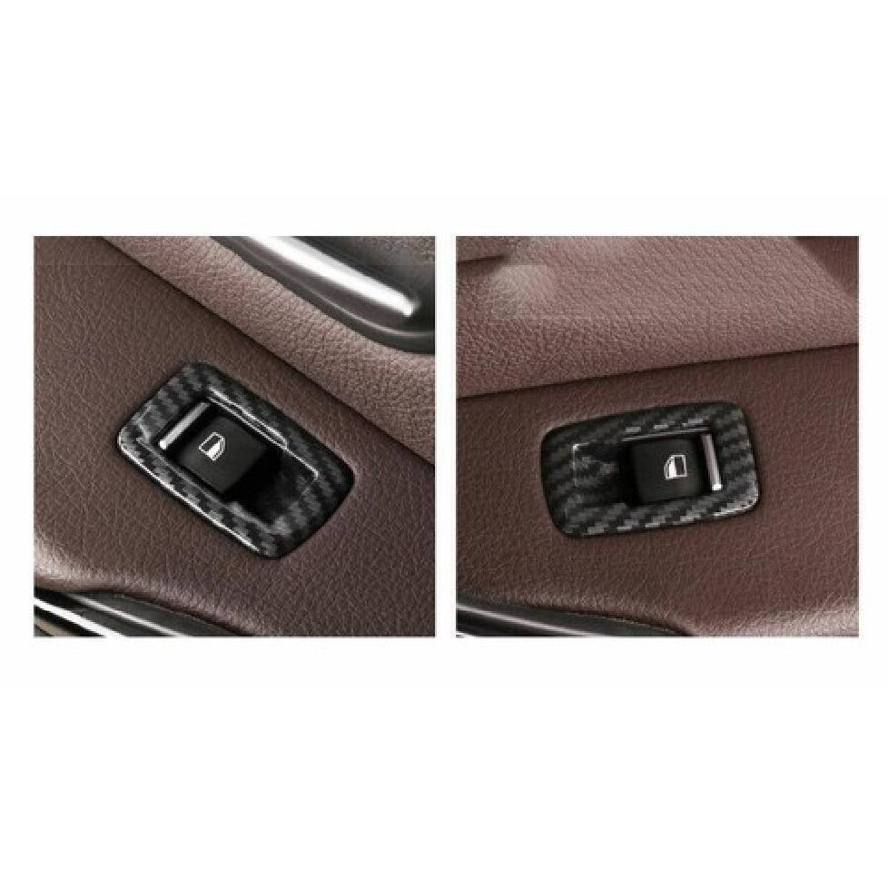 For BMW 3 4 Series M3 M4 2013~ Carbon Fiber 4PCS Panel Trim Window Lock Lift