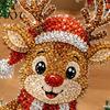 Hantverkspaket med jultema Jul Faux Diamantkonst Prydnad, DIY Jultomte Solfångare Kit, Strass Akryl Hängande Prydnader Julkrans