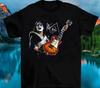Ace Frehley Music Star Heavy Cotton Black Full Size Unisex T-skjorte Unisex T-skjorte