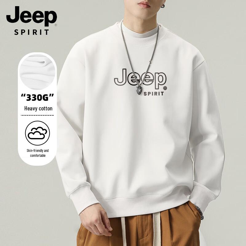 

JEEP SPIRIT Men s Crew Neck Pullover Sweatshirt 3XL