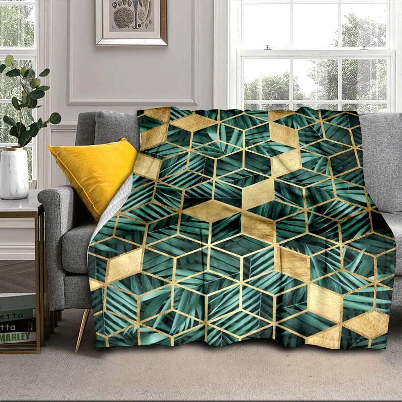 Green Shamrock Celebration Blanket Flannel Blanket Throw Blanket Sofa Cover Blanket Soft Premium Blanket Picnic Blanket Tv Blanket Gifts
