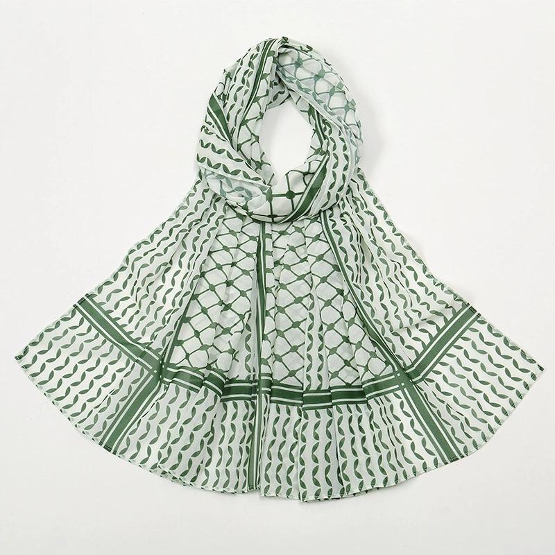 Printed Chiffon Headscarf Arabian Scarf Middle East Dubai Turkey Palestinian Hijab Scarves