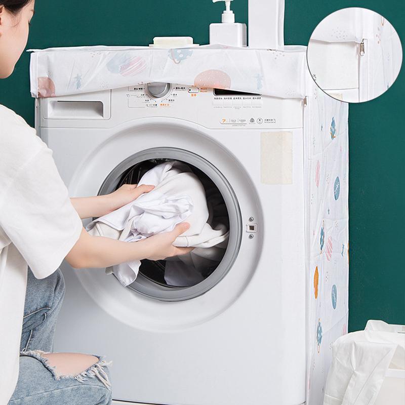 1PC Universal Washing Machine Cover Washing Machine Dust Cover Anti-Mold Laundry Cover Heavy-Duty 83x62cm/84x57cm