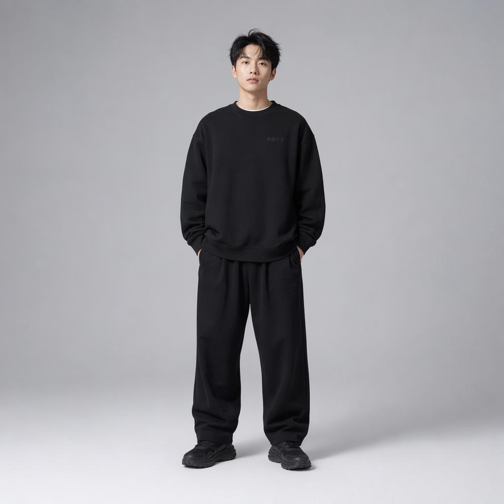 Li Ning Round Neck Pullover Loose Letter Comfortable Solid Color Versatile Long Sleeve Sweatshirt Unisex Sweatshirt AWDVH75-3