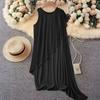 Women's Fashion Color  Sleeveless Dress