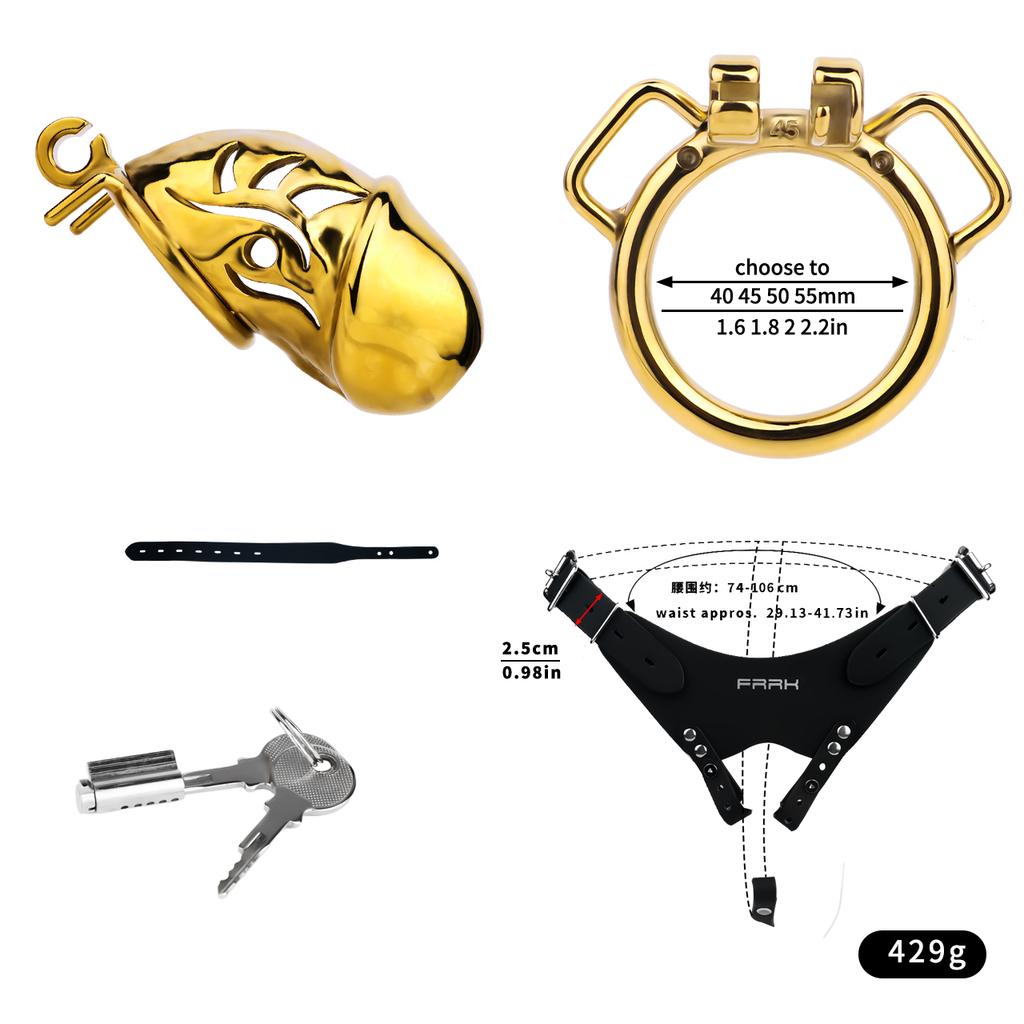 LEZEE Male Chastity Cage Chastity Belt With Peeing Hole Silicone Imitation Clitoris Plug Penis Cages Urethral Lock Sex Toys