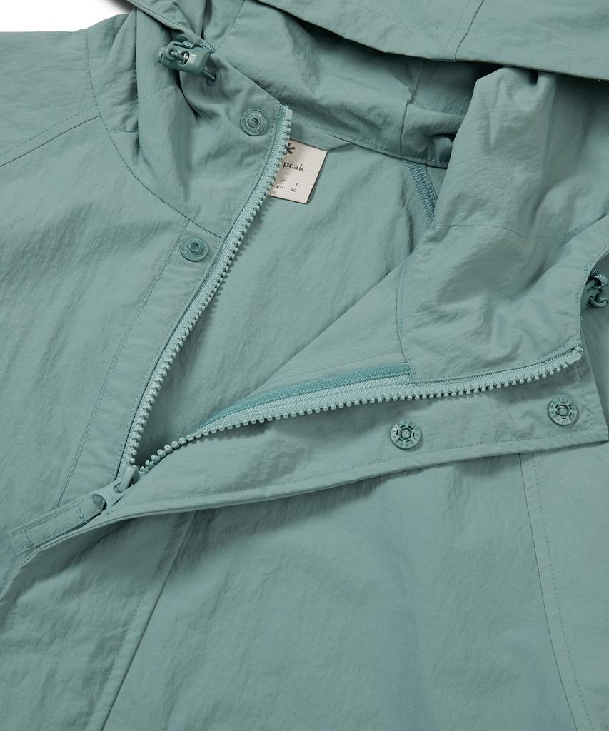 Snowpeak Apparel Taslan Woven Utility Windbreaker Royal Mint (S24Mmlwb56)