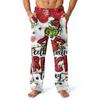 Men's Allover Printed Home Pants Sleeping Pajama Pants Long Pants Pajama Pants