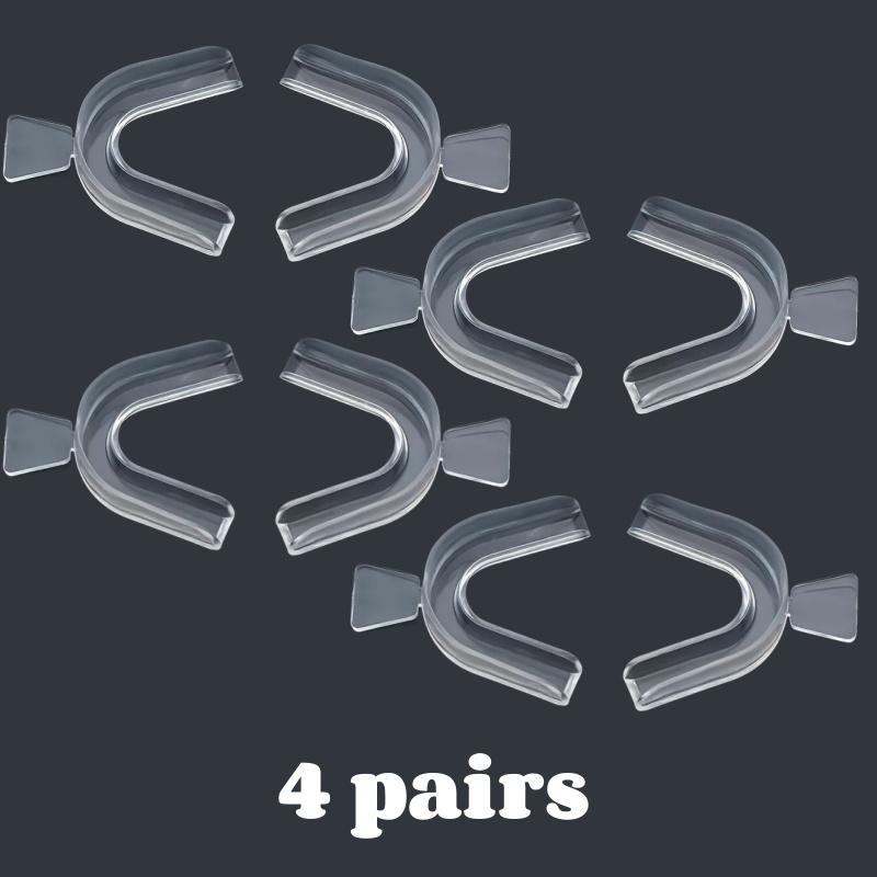 1-4pair Unisex Teeth Aligner Silicone Invisible Dental Orthopedic Tray for Whitening Straightening Nighttime Use Teeth Care Tool