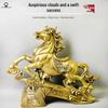 Zodiac Horse Figurine for Wealth & Success - Elegant Decor for Living Room, Office, or Gift