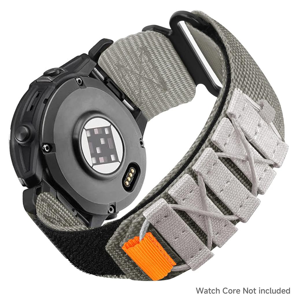 22mm 26mm Nylon Loop Strap for Garmin Fenix  7 6 Pro 7X 6X Pro 5X 5X Plus Epix Pro/Tactix SmartBand Bracelet Watch Accessories