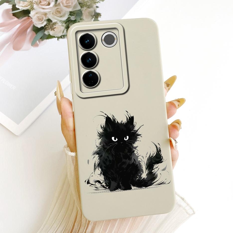 For Vivo V27 Pro Case V2230 Cool Owl Dragon Painted Cover Shockproof Soft TPU Phone Case For Vivo V27e V 27 e VivoV27 Pro Fundas