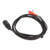 5 Pin DIN Female To 2 RCA Male Cable Strong Grip Sound Adapter Cable for CD Player VCR DVD 4.9ft