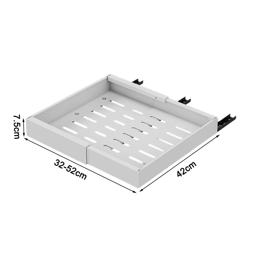 2 Pcs Extendable Cabinet Drawer 32*42*7.5cm Shelves Pull-out Basket Storage Pull-out Rack Home Kitchen Cabinet Storage Holder