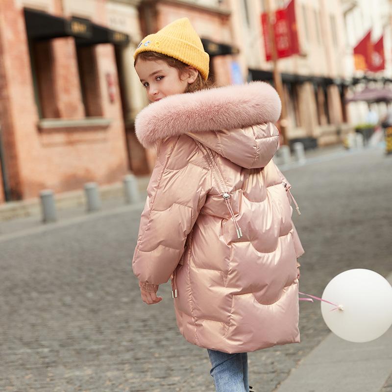 Barns vardagsdunjacka, förtjockad kappa för flickor vinter