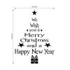 Art New Year Home Merry Christmas Xmas Tree Posters Window Decal Decor Wall Stickers