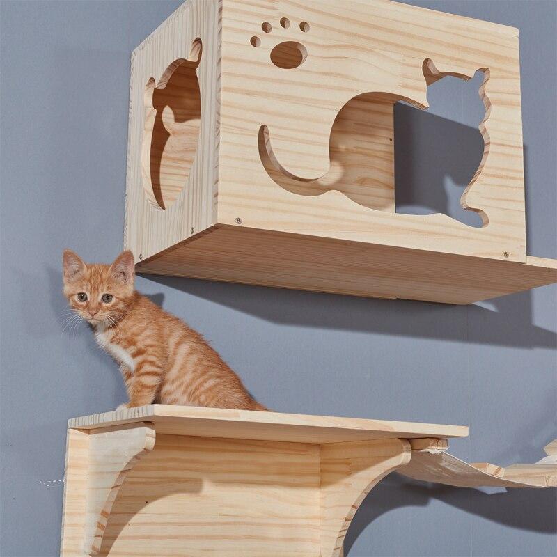 wall mounted cat tree diy