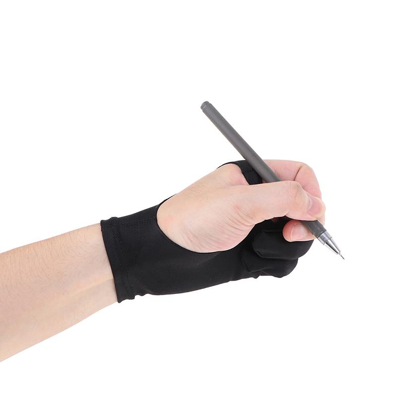 1Pc Two Finger Anti-Fouling Glove For Drawing & Pen Graphic Tablet Pad