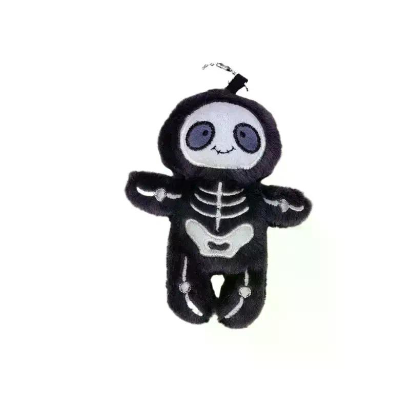 Halloween Giocattolo Peluche Teschio Mummia Divertente Bambola Imbottita Creativa Portachiavi Ciondolo Borsa Decorazione da Appendere Chiavi Regali Divertenti per le Feste