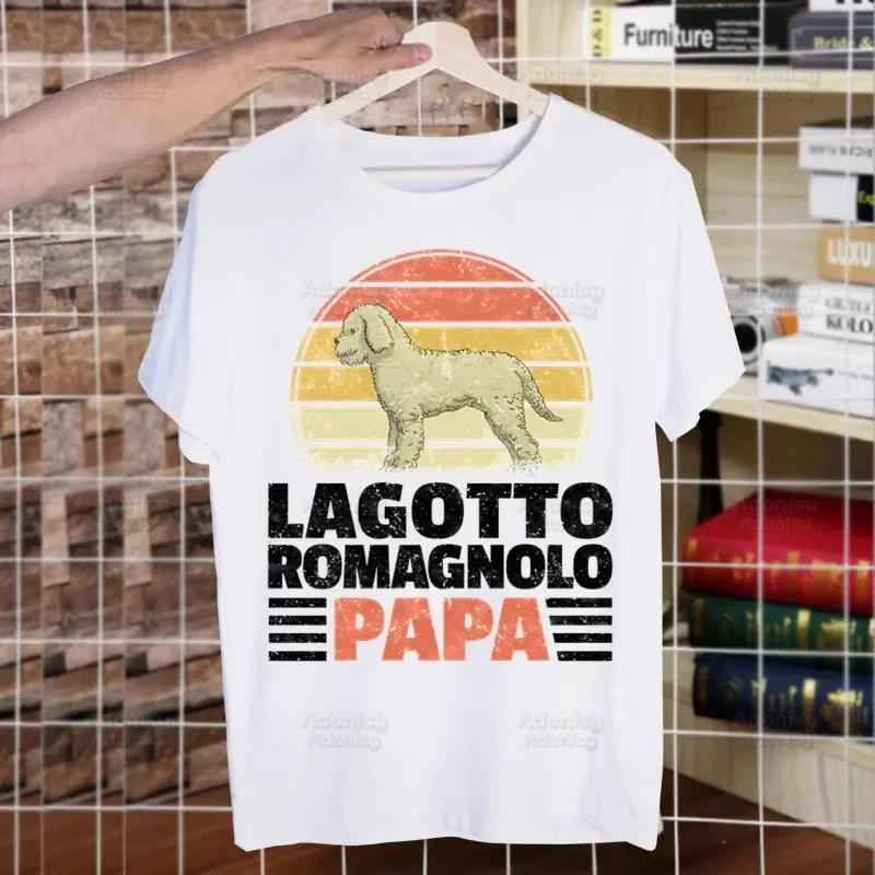Das Leben ist besser mit Lagotto Romagnolo Herren Damen T-Shirt Tops Rundhals Weich Hund Italienische Rasse T-Shirt T-Shirt Kleidung T-Shirt