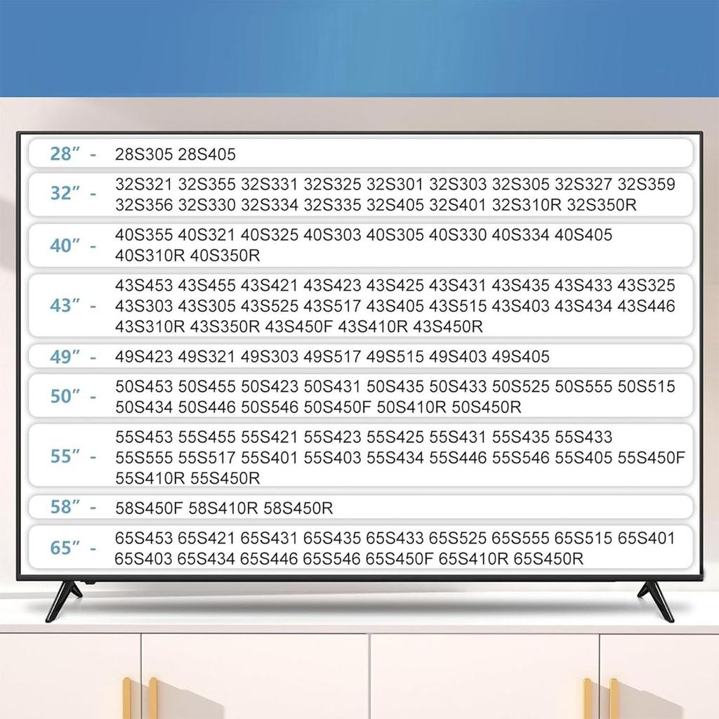 ABS Television Stand Legs Replacement For 28 65 Inch Televisions No Tools Required Secure Mounting System Universal Compatibility