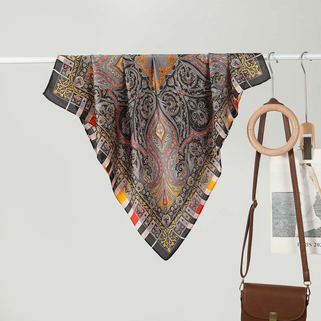 70CM Ladies Fashionable Silk-Feel Small Square Scarf