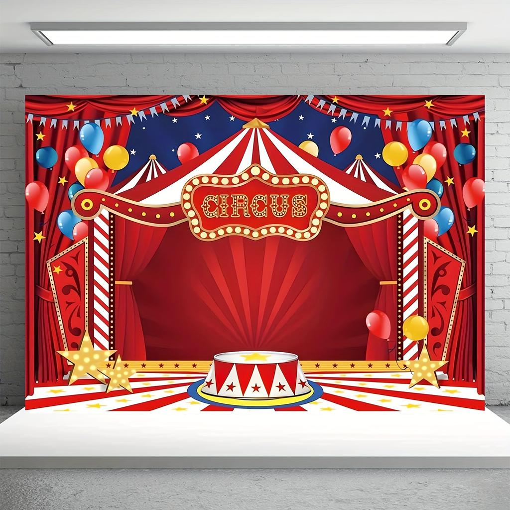 Circus Party Background Cloth Theme Party Decoration Background Circus Party Background