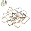 11 Style/lot Geometric Figure Charm Hollow Glue Blank Pendant Tray Bezel Epoxy Resin Molds For DIY Jewelry Making Supplies