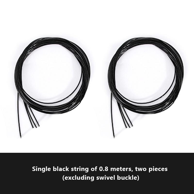 

80/120 см Металлический тросик Вращающаяся веревка Веревка для обуви Шнурки для кроссовок Талреп Запасная часть Стальной тросик Прочная Веревка для обуви без завязывания 0.8m чёрный