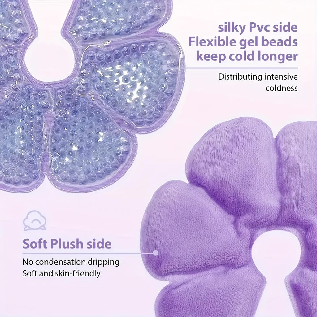 1PC Reusable Hot & Cold Therapy Breast Pad, Flexible Gel Pack for Breastfeeding Comfort, Full Coverage Nursing Essential