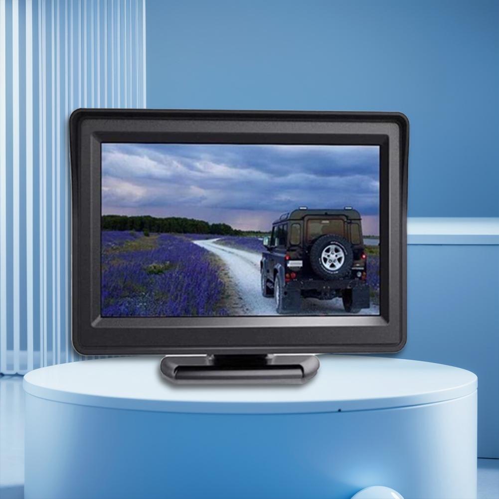 4.3 Inch HD Car Monitor with 2 Way AV Input HD Digital Color Car Monitor for Rear View Camera Parking Backup Reverse