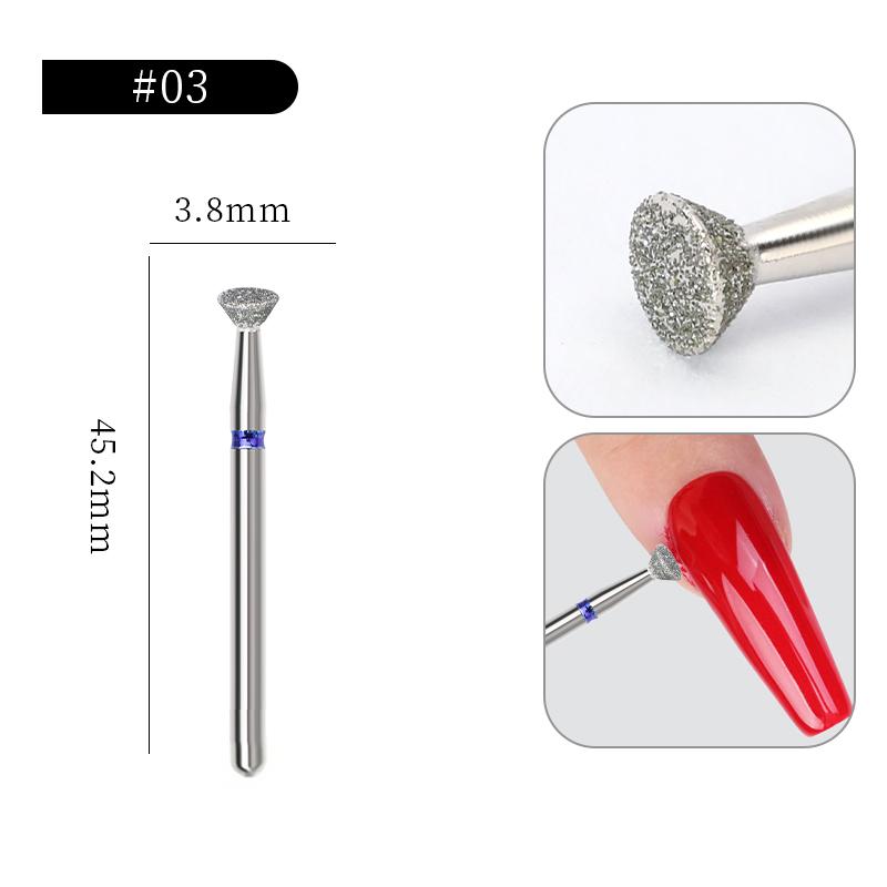 Carbide Milling Cutter Manicure Nail Drill Bits Electric Nail Files Blue Grinding Bits Mills Cutter Nail Art Tools Accessories