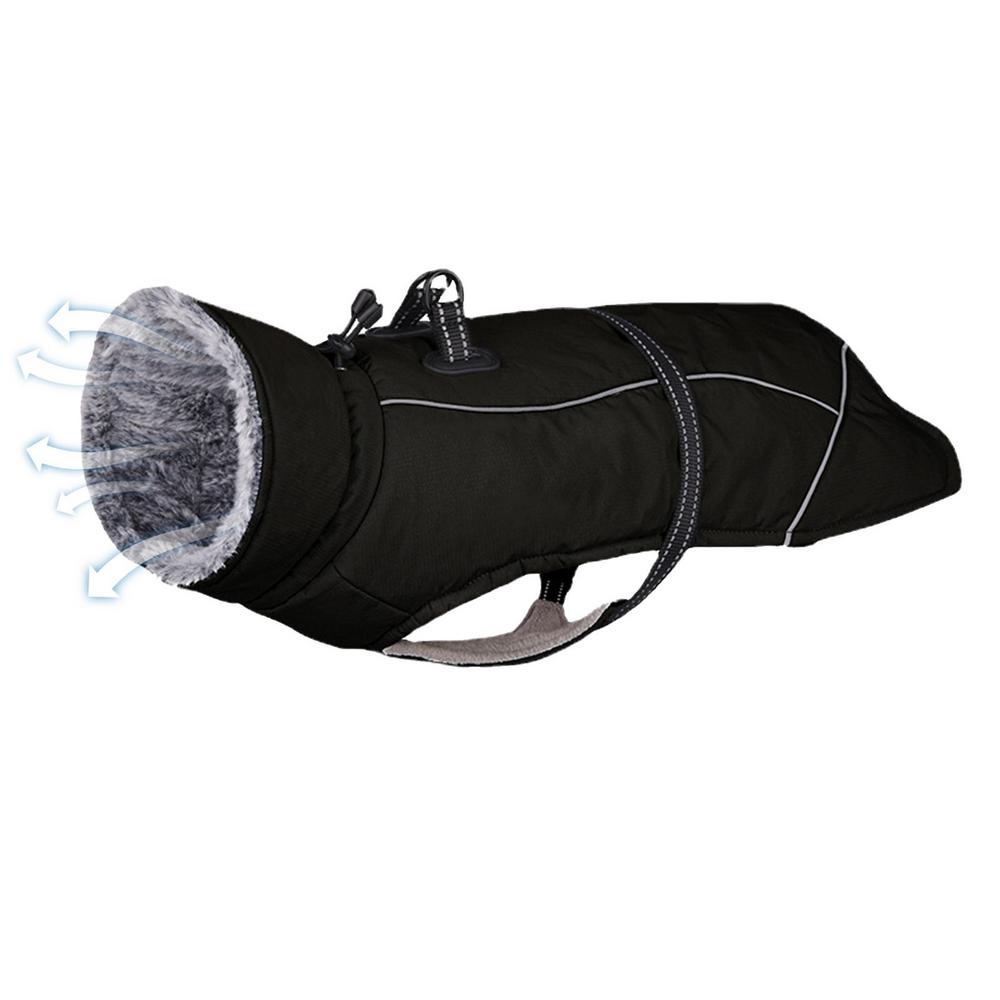 

Dog Winter Coat Reflective Warm Dog Jacket For Puppy Clothes Soft And Warm Dog Cold Weather Coats For Winter Pets Dog Clothes XL чёрный