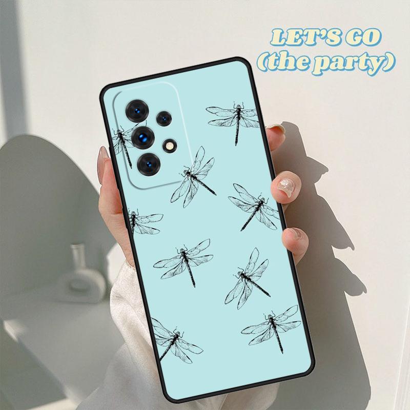 Dragonfly Insect Pattern phone case For Samsung Galaxy A42 A31 A40 A51 A71 A32 A80 A91 A52 A72 A20e A21S A50 A70 A11 A12 Cover