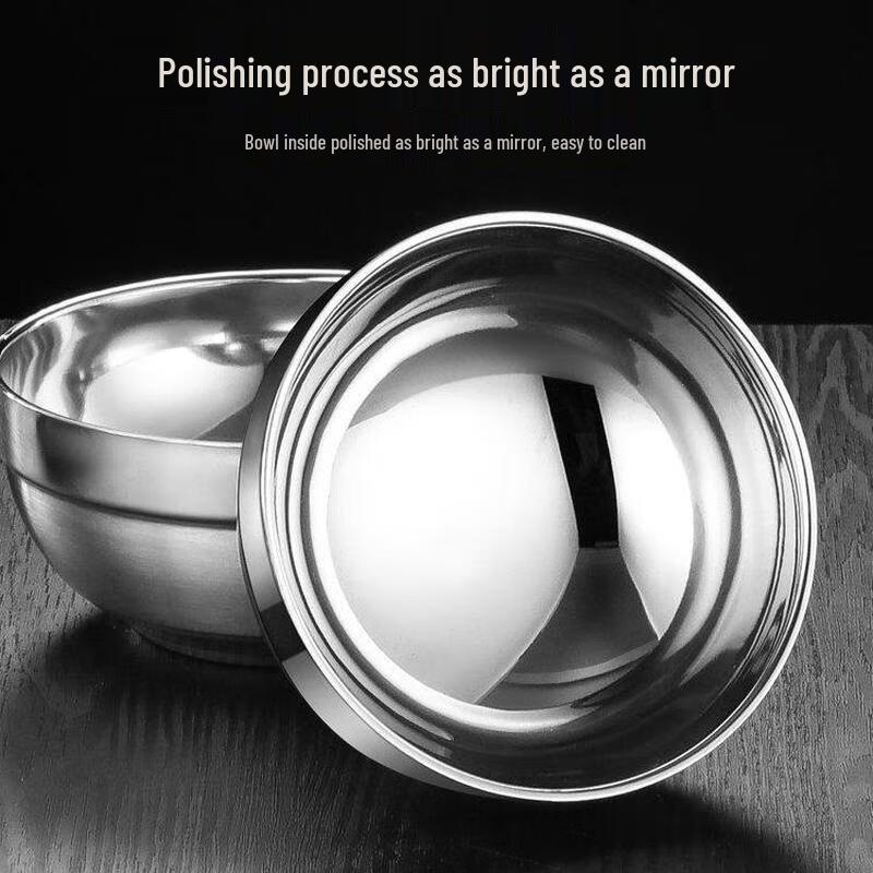 Liliu 304 Stainless Steel Double-Layer Insulated Bowl