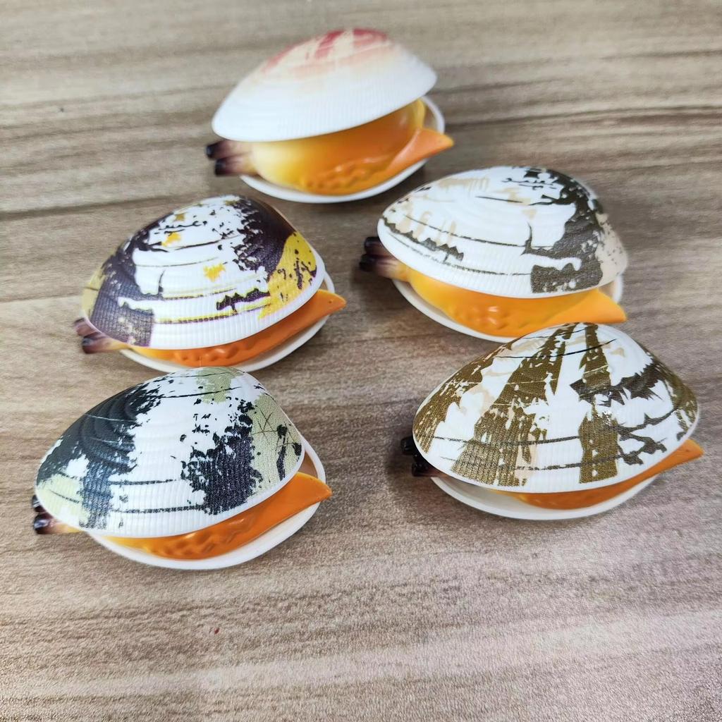 5Pcs Water Spraying Clam Toy Flower Armor Prank Shell Decompression Funny Simulation Toy For Kids