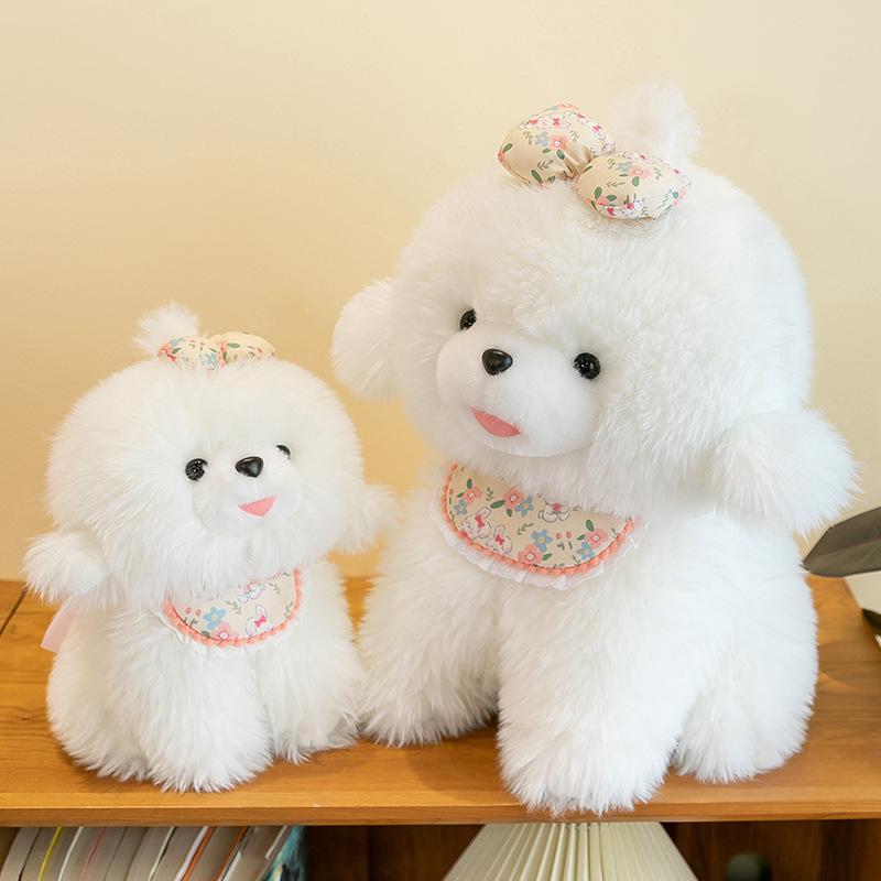 Scarf Dog Plush Toy Long Haired Dog Doll Children Girls Gifts Home Accessories