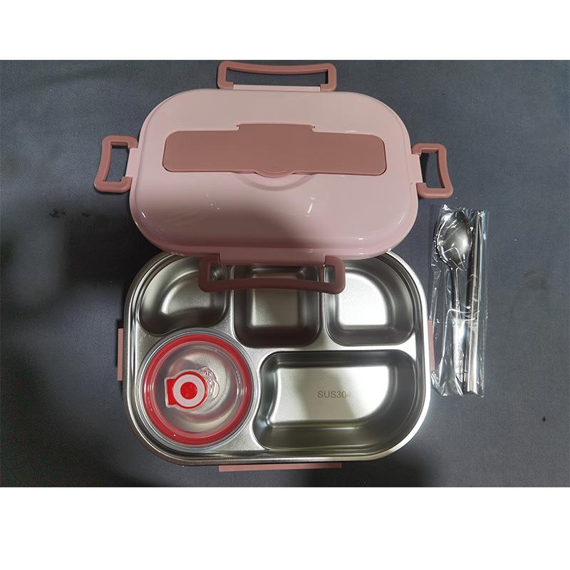 Food Storage Container Dinnerware Stainless Steel Lunch Bento Box Food Storage Student