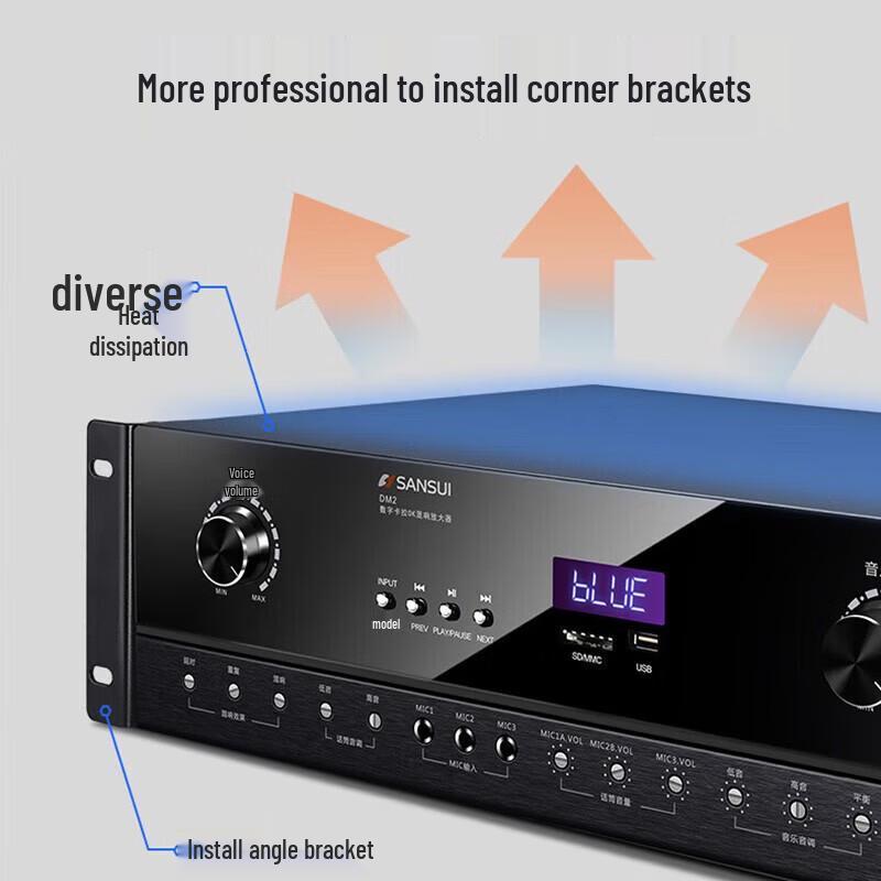 SANSUI DM2 Home KTV Power Amplifier CN Plug (adapter Included)