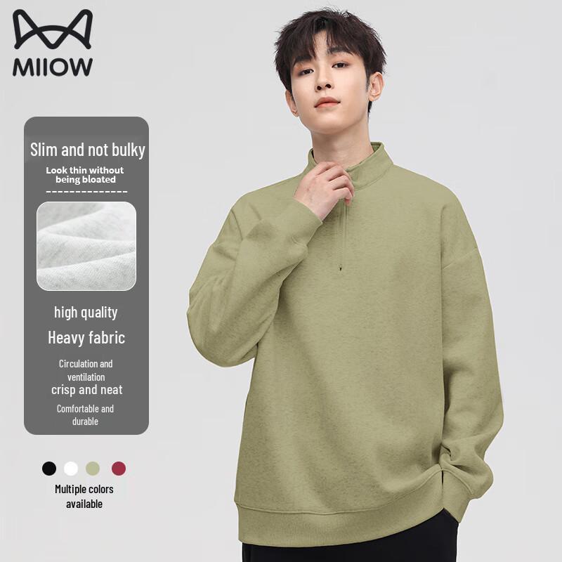 

MiiOW Men s Autumn Crewneck Long-Sleeve Top L