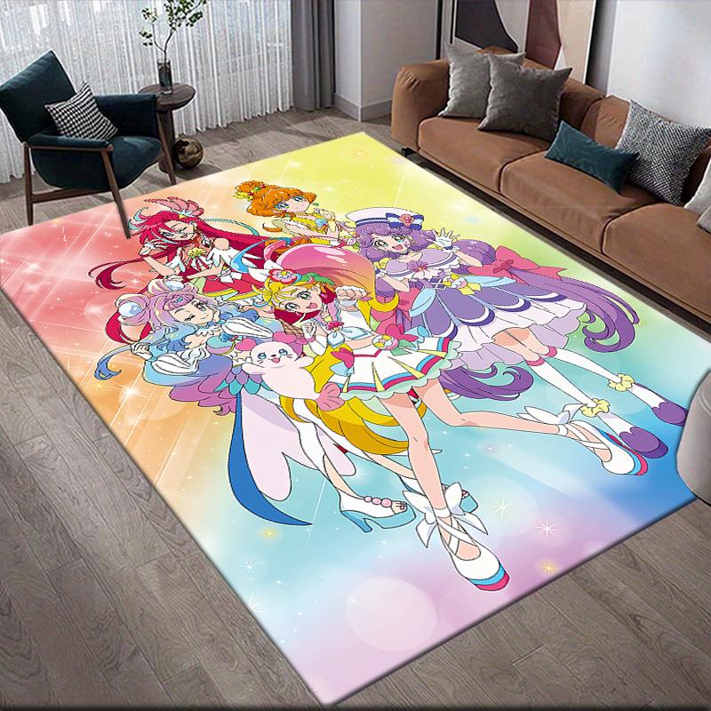 Pretty Cure Main Characters Area Rug, Pretty Cure Fan Soft Carpet, Perfect Gift.chl 60x90cm