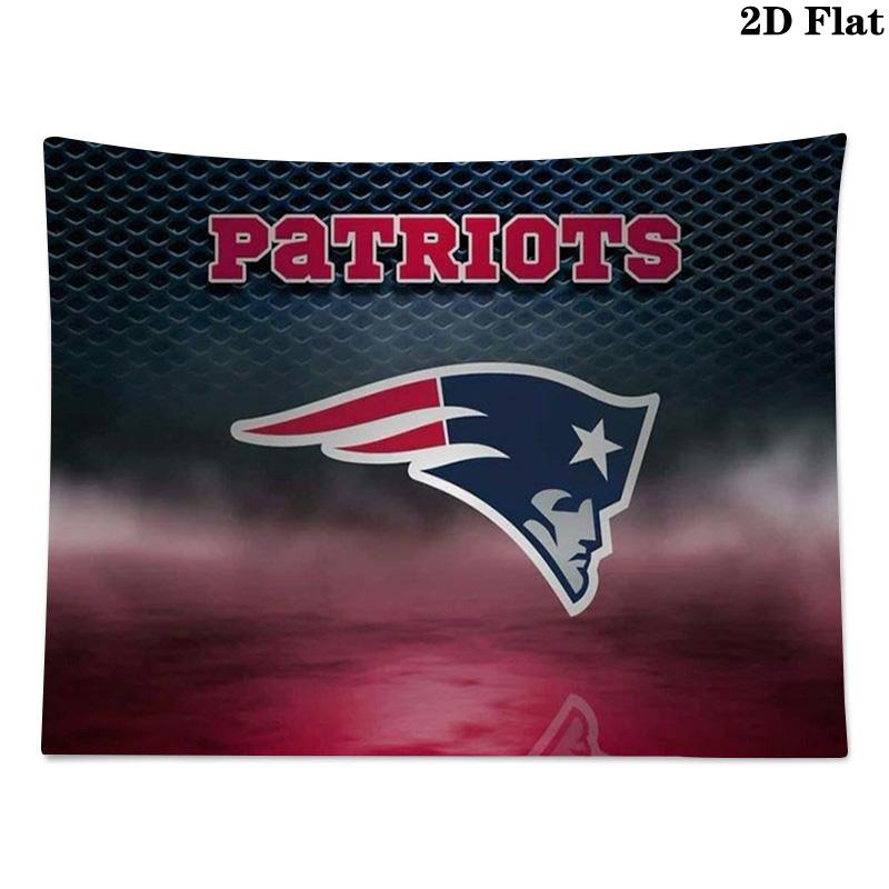 New England Patriots Wall Tapestry Aesthetic Wall Hanging Printed Fabric Blanket Decorative Tapestries for Bedroom Living Room Home Decor
