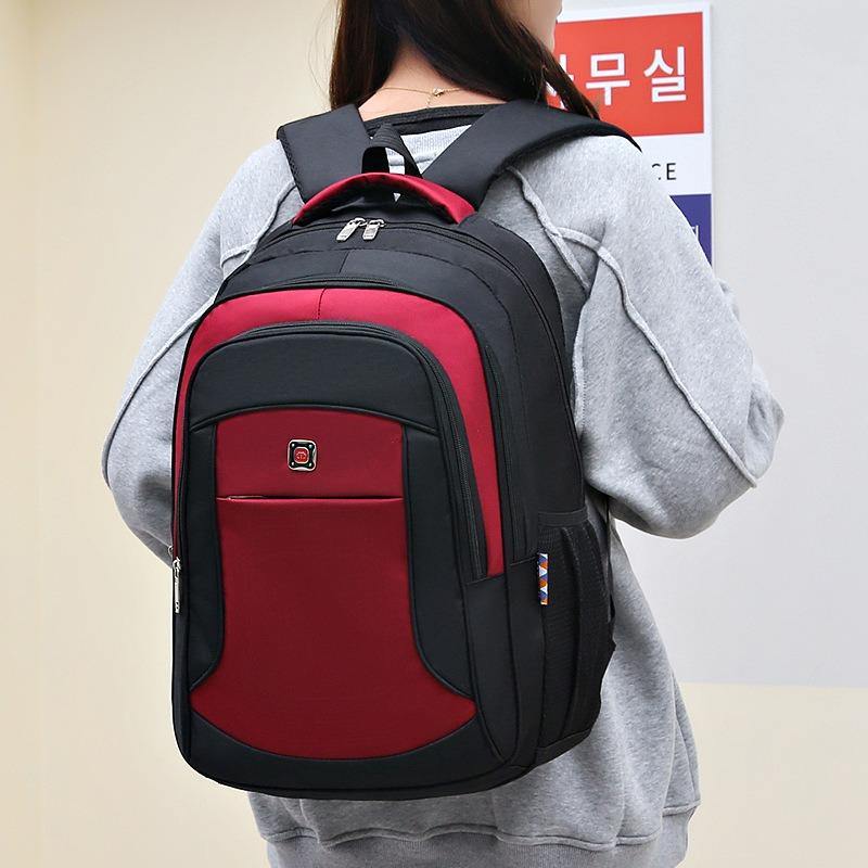 Backpack Men's Large Capacity Business Commuter Business Travel Computer Bag Short Trip Bag High School Junior High School Student School Bag