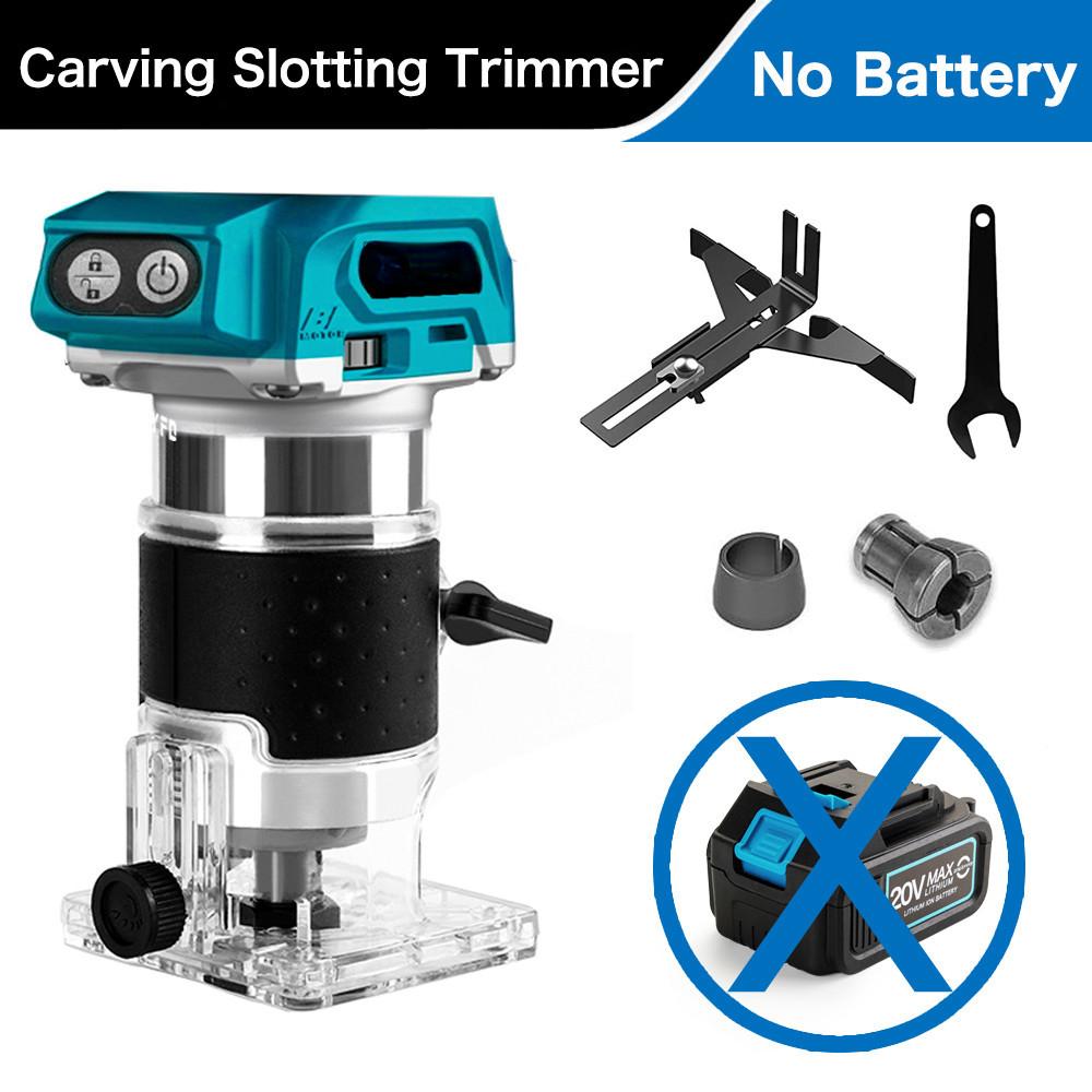 3300rpm Trimmer Electric Portabil fără Perii, Router Portabil fără Fir pentru Lemn, Mașină de Frezat, Gravat, Canelat pentru Prelucrarea Lemnului