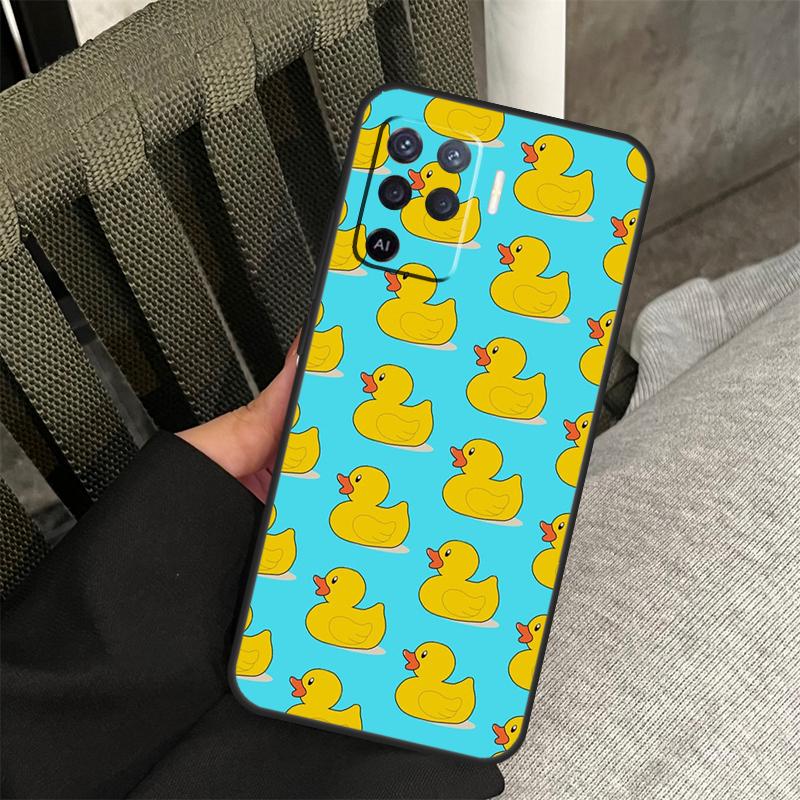 Yellow Duck Case For Oppo A38 A18 A58 A78 A98 A79 A40 A60 A80 A16 A76 A96 A15 A74 A94 A54 A77 A17 Cover